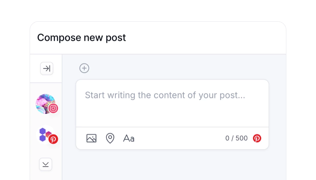 PostFlow's social media post composer