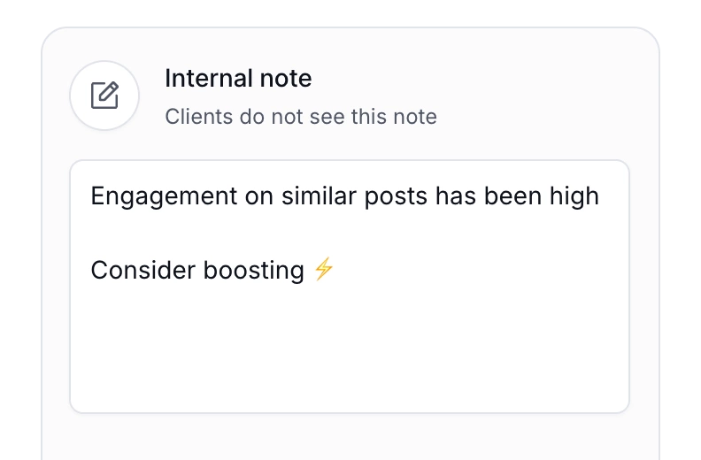 Adding internal notes to posts in PostFlow