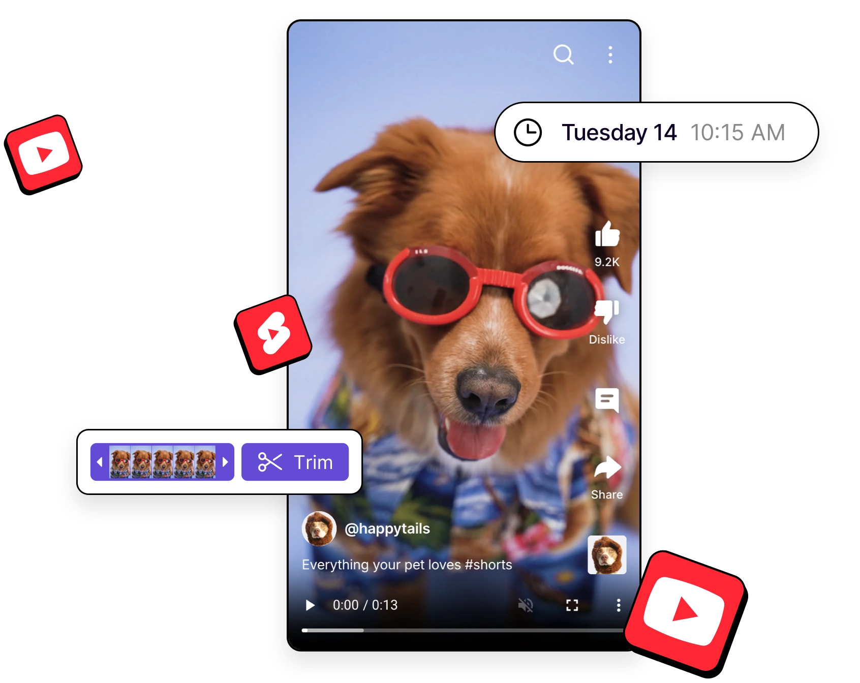 PostFlow's YouTube integration for scheduling YouTube videos and YouTube Shorts